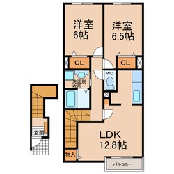 ブルックVの物件間取画像